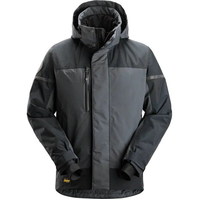 SNICKERS WORKWEAR veekindel kapuutsiga talvejope, Terashall / Tume terashall