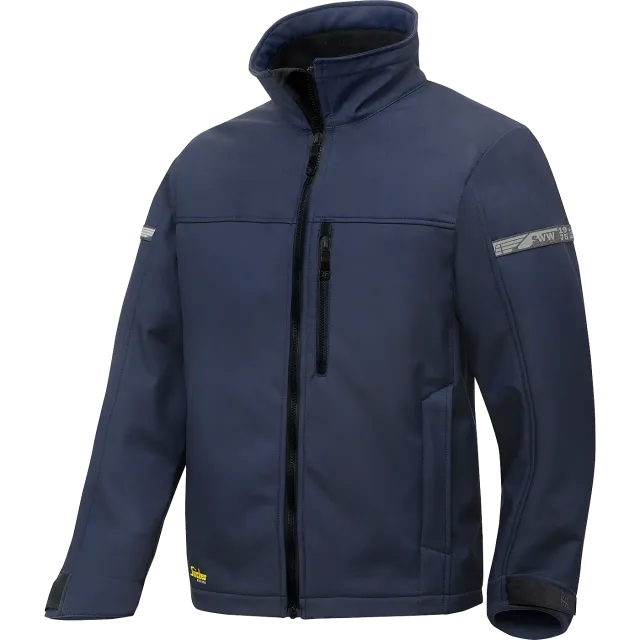 SNICKERS WORKWEAR AllroundWork SoftShell, Mereväesinine / Must