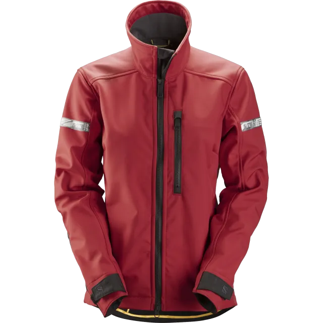 SNICKERS WORKWEAR AllroundWork SoftShell naistele, Tšillipunane / Must