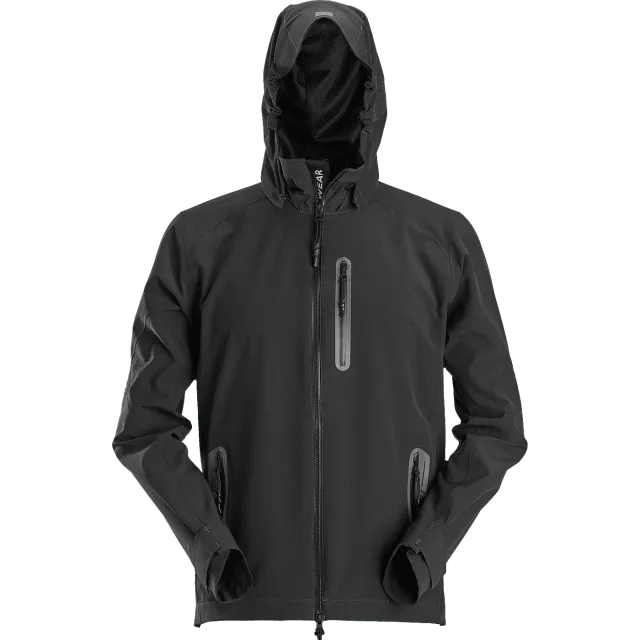 SNICKERS WORKWEAR FlexiWork veekindel SoftShell jope, Must