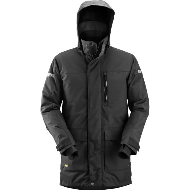 SNICKERS WORKWEAR 37.5® veekindel parka kapuutsiga, Must