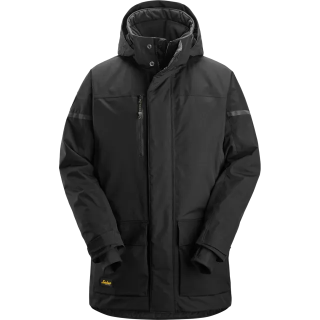 SNICKERS WORKWEAR veekindel kapuutsiga parka, Must