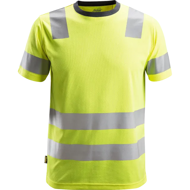 SNICKERS WORKWEAR AllroundWork huomiovärinen T-paita, luokka 2, Huomiokeltainen