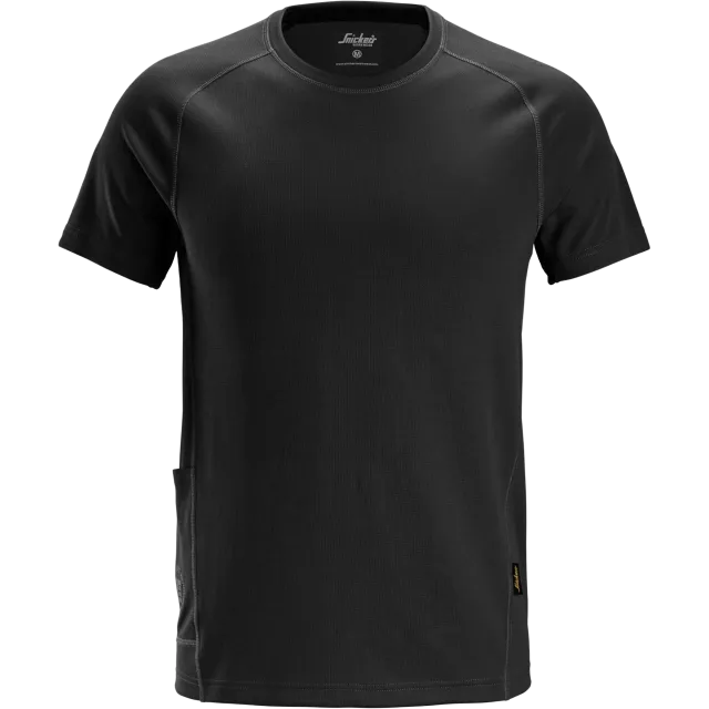 SNICKERS WORKWEAR Stay Fresh Bamboo -T-paita, Musta
