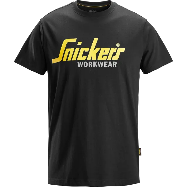 SNICKERS WORKWEAR logollinen T-paita, Musta
