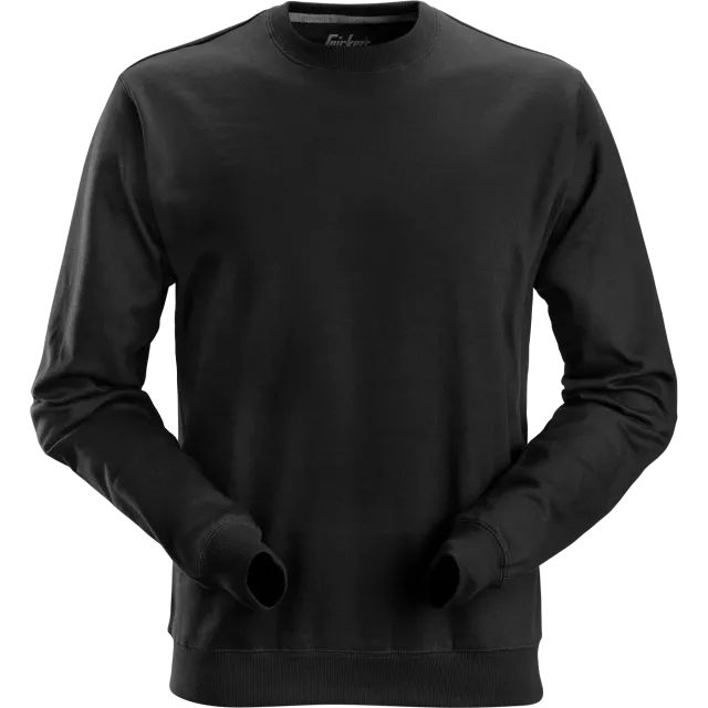 SNICKERS WORKWEAR klassikaline puuvillane pusa, Must