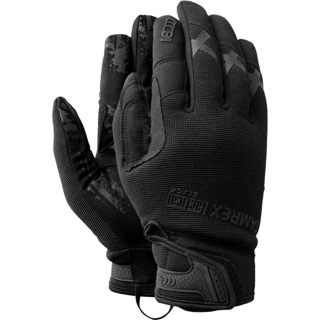 TAMREX Tactical BLACK keinonahkaiset taktiset työkäsineet, 8