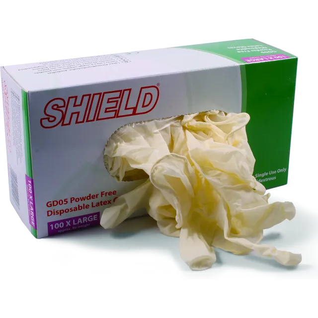 SHIELD ühekordsed latekskindad puudrivabad, M