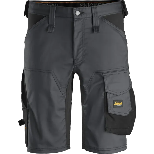 SNICKERS WORKWEAR Allroundwork -työshortsit, Teräksenharmaa / Musta