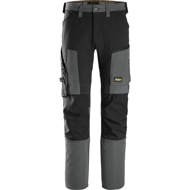SNICKERS WORKWEAR Stretch tööpüksid, Terashall / Must