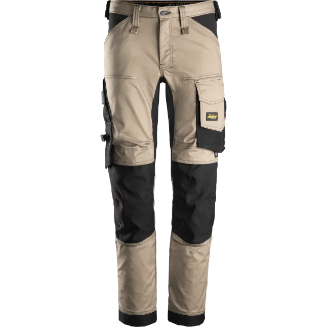 SNICKERS WORKWEAR AllroundWork stretš tööpüksid, Khaki / Must