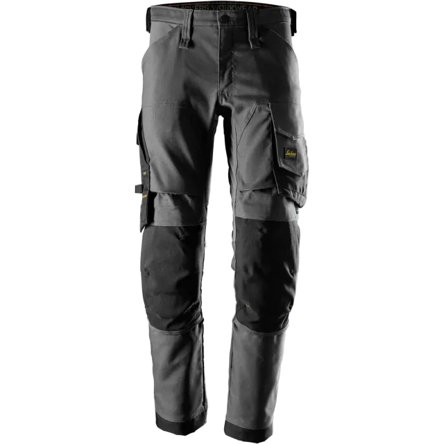 SNICKERS WORKWEAR Canvas Stretch tööpüksid, Terashall / Must