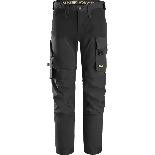 SNICKERS WORKWEAR AllroundWork Softshell tööpüksid, Must