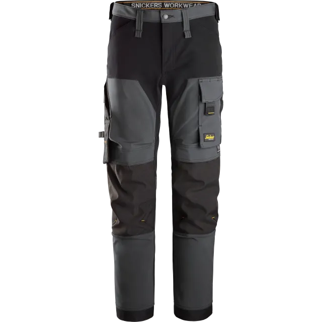 SNICKERS WORKWEAR AllroundWork Softshell tööpüksid, Terashall / Must