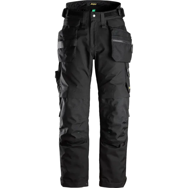 SNICKERS WORKWEAR FlexiWork GORE-TEX 37.5® -työhousut irrotettavilla riipputaskuilla, Musta