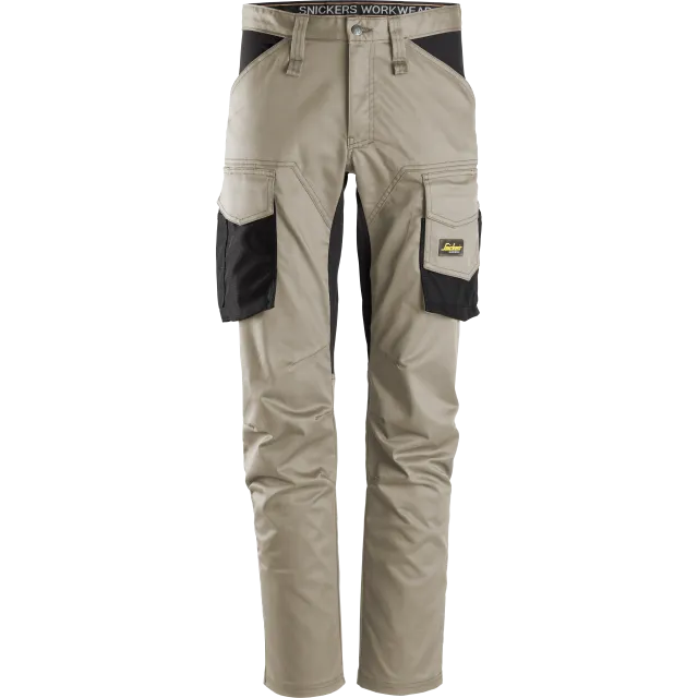 SNICKERS WORKWEAR AllroundWork Stretch tööpüksid, Khaki / Must