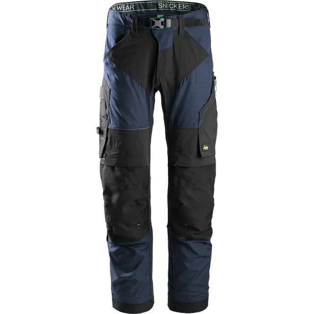 SNICKERS WORKWEAR FlexiWork -työhousut, Laivastonsininen / Musta