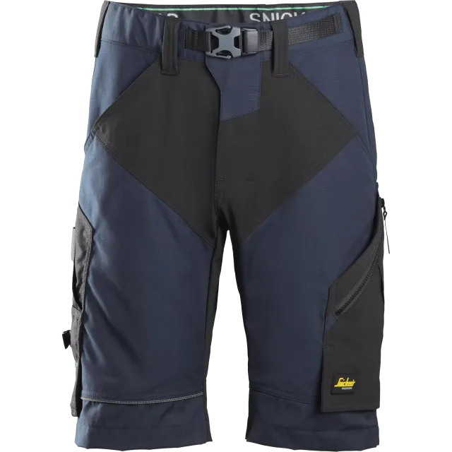 SNICKERS WORKWEAR FlexiWork -työshortsit, Laivastonsininen / Musta
