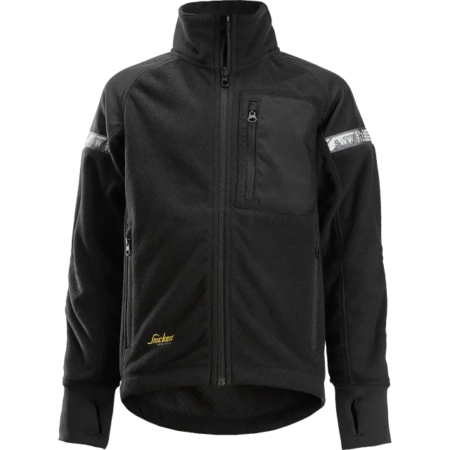 SNICKERS WORKWEAR laste tuulekindel fliis, Must