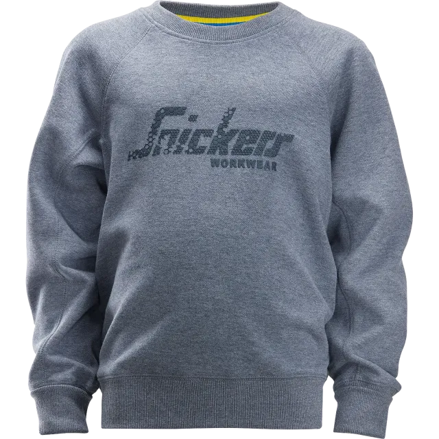 SNICKERS WORKWEAR laste logopusa, Tumesinine melanž
