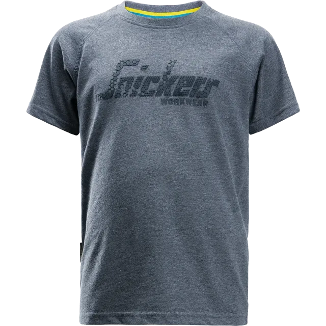 SNICKERS WORKWEAR lasten T-paita, Tummansininen meleerattu