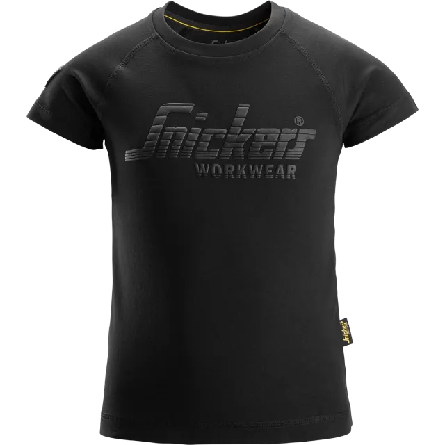 SNICKERS WORKWEAR lasten T-paita, Musta