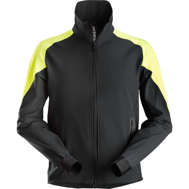 SNICKERS WORKWEAR FlexiWork neoon SoftShell 2.0, Must / Neoonkollane
