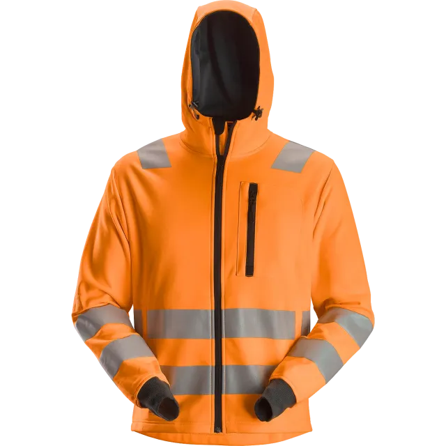 SNICKERS WORKWEAR AllroundWork Hi-Vis pusa kapuutsiga klass 3, Kõrgnähtav oranž