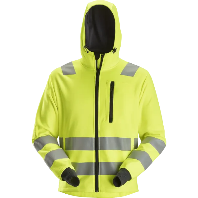SNICKERS WORKWEAR AllroundWork Hi-Vis pusa kapuutsiga klass 3, Kõrgnähtav kollane
