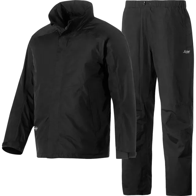 SNICKERS WORKWEAR vihmariiete komplekt (jakk + püksid), Must