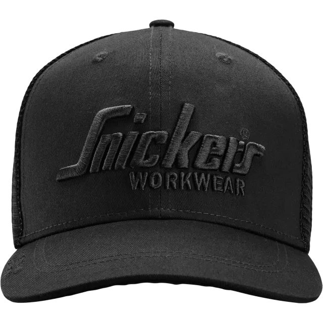 SNICKERS WORKWEAR Trucker Cap -lippalakki, Musta