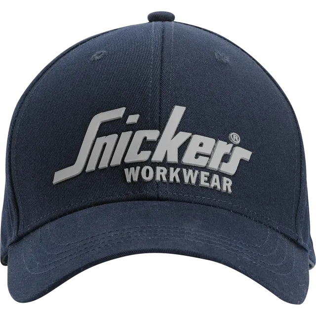 SNICKERS WORKWEAR logollinen lippalakki, Laivastonsininen / Musta
