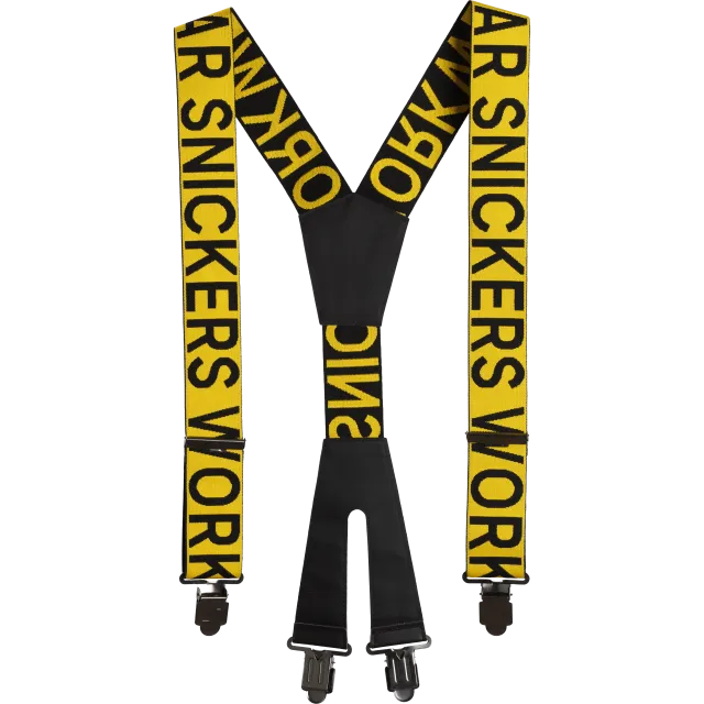 SNICKERS WORKWEAR logoga traksid, Kollane / Must