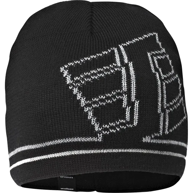 SNICKERS WORKWEAR Windstopper® -talvipipo, Musta / Harmaa
