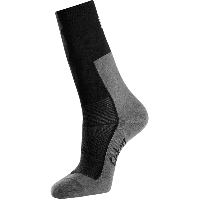 SNICKERS WORKWEAR 37,5® -sukat, Harmaameleerattu / Musta