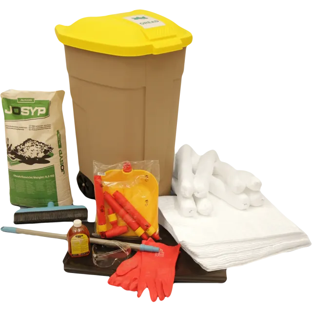 OREAD Spil Kit Oil-Only absorbentu komplekts konteinerā