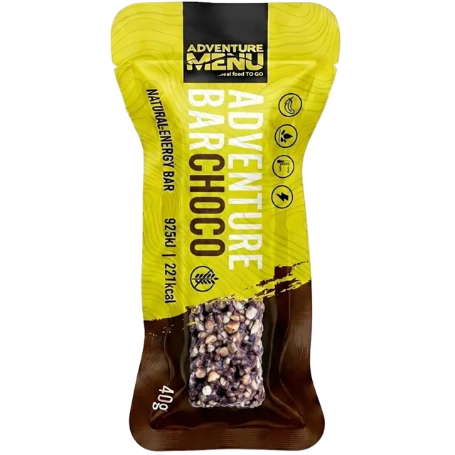 ADVENTURE MENU šokolaadi energiabatoon, 40 g – 15 aastat