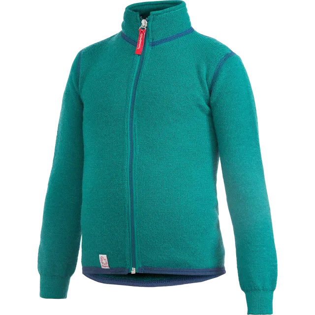 WOOLPOWER 400 lukuga meriinokampsun lastele, Roheline