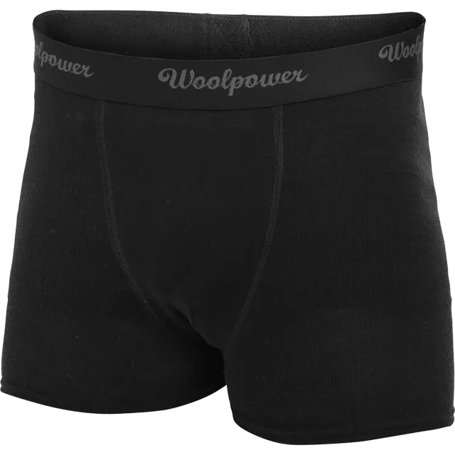 WOOLPOWER Lite meriinobokserid meestele, Must