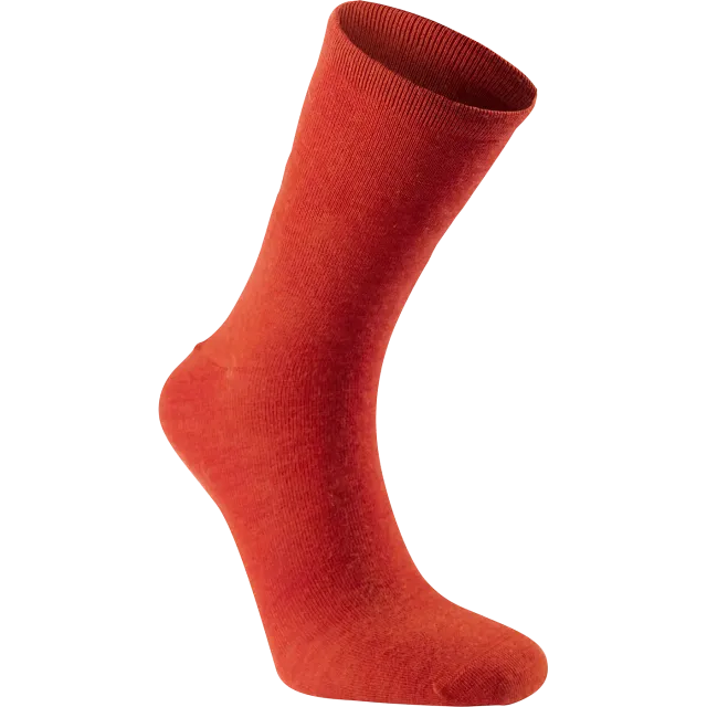 WOOLPOWER Liner Classic -merinovillasukat, Syksynpunainen